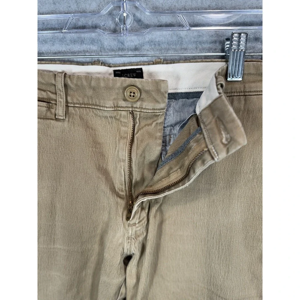 J Crew Pants‎ Mens 32x32 Khaki Tan 484 Slim Stretch Chino Casual Classic Style